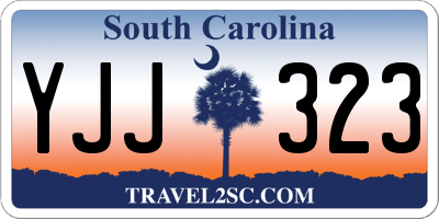 SC license plate YJJ323