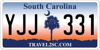 SC license plate YJJ331