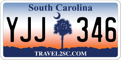 SC license plate YJJ346