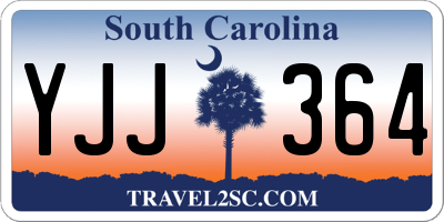 SC license plate YJJ364
