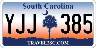 SC license plate YJJ385
