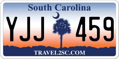 SC license plate YJJ459