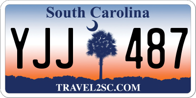 SC license plate YJJ487