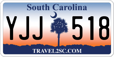 SC license plate YJJ518