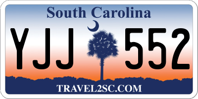 SC license plate YJJ552