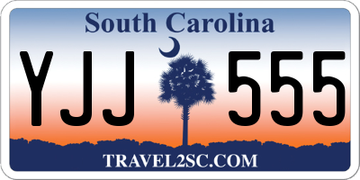 SC license plate YJJ555