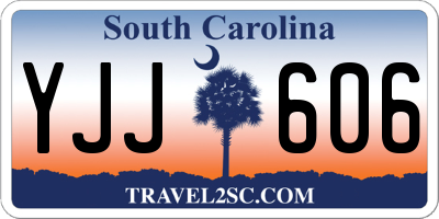 SC license plate YJJ606