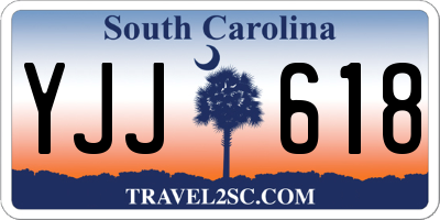 SC license plate YJJ618