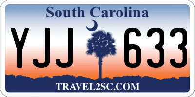 SC license plate YJJ633