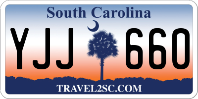 SC license plate YJJ660