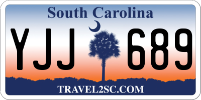 SC license plate YJJ689