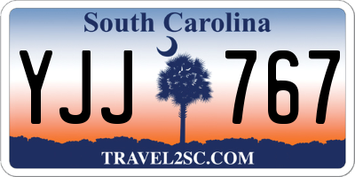 SC license plate YJJ767