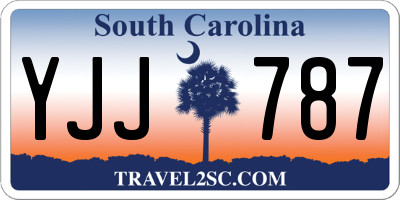 SC license plate YJJ787