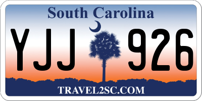 SC license plate YJJ926