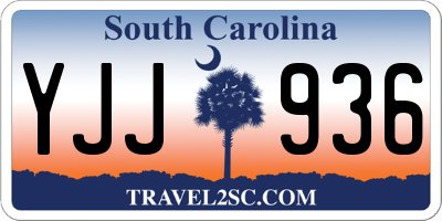 SC license plate YJJ936