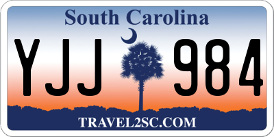 SC license plate YJJ984