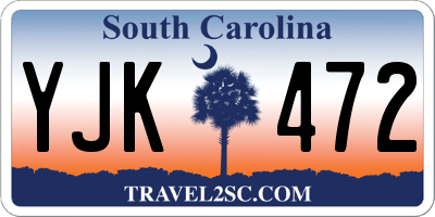 SC license plate YJK472