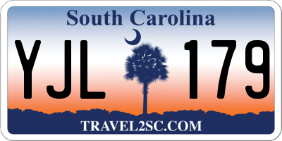 SC license plate YJL179