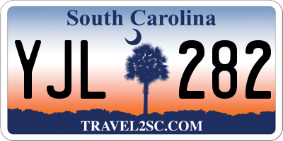 SC license plate YJL282