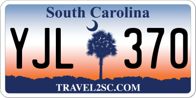 SC license plate YJL370