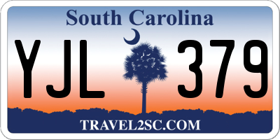 SC license plate YJL379