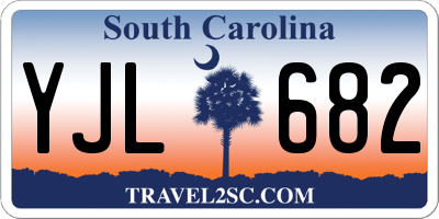 SC license plate YJL682