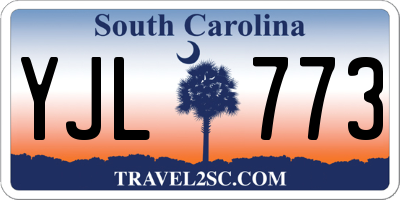 SC license plate YJL773
