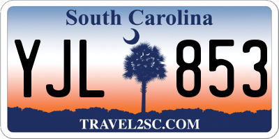 SC license plate YJL853