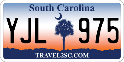 SC license plate YJL975