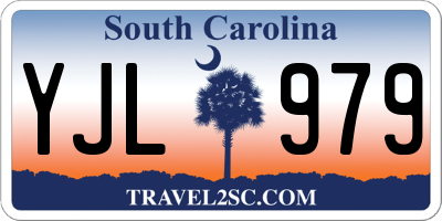 SC license plate YJL979