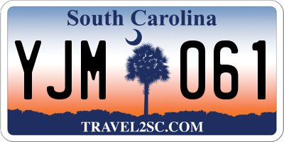 SC license plate YJM061