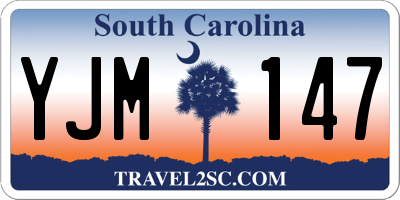 SC license plate YJM147
