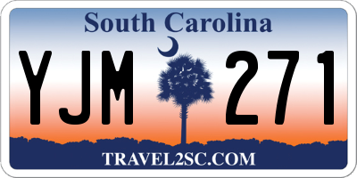 SC license plate YJM271
