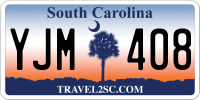 SC license plate YJM408