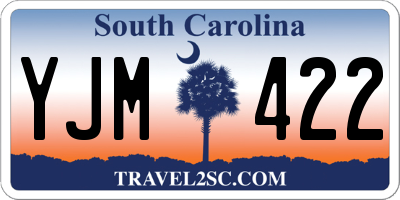 SC license plate YJM422