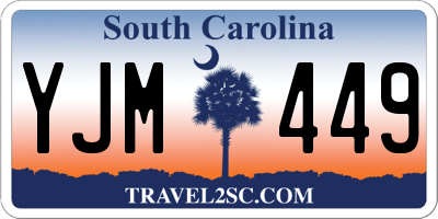 SC license plate YJM449