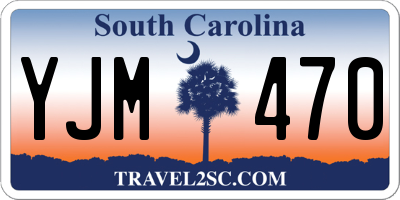 SC license plate YJM470