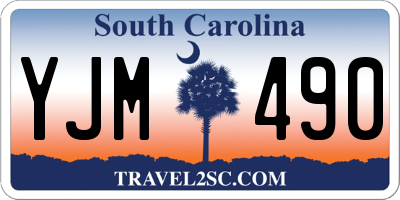 SC license plate YJM490