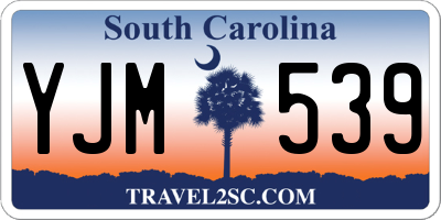 SC license plate YJM539