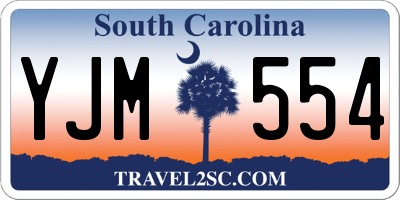 SC license plate YJM554