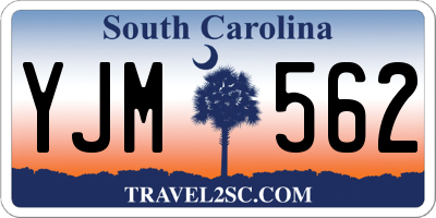 SC license plate YJM562