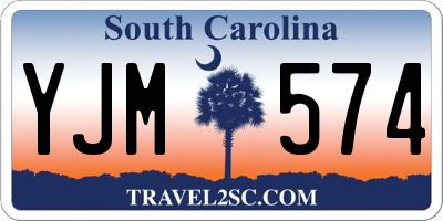 SC license plate YJM574