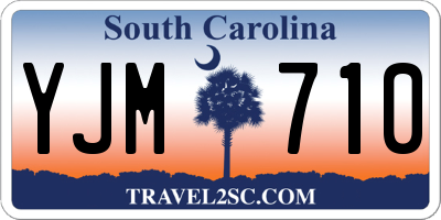 SC license plate YJM710