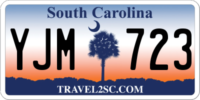 SC license plate YJM723
