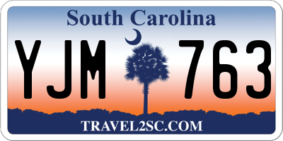SC license plate YJM763