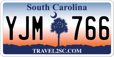 SC license plate YJM766