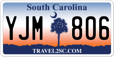 SC license plate YJM806