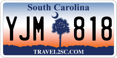 SC license plate YJM818