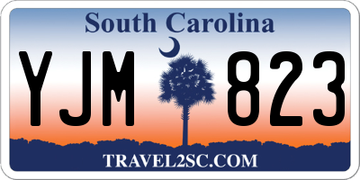 SC license plate YJM823