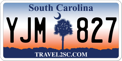 SC license plate YJM827